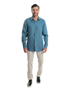 Camisa casual Kenneth Cole manga corta para hombre