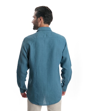 Camisa casual Kenneth Cole manga corta para hombre