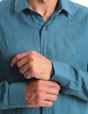 Camisa casual Kenneth Cole manga corta para hombre