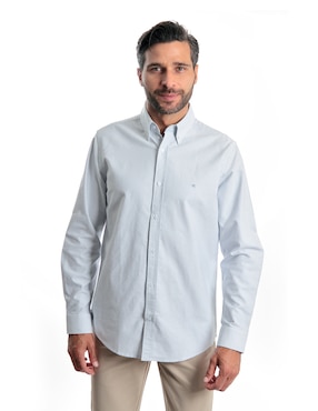 Camisa casual Kenneth Cole manga larga para hombre
