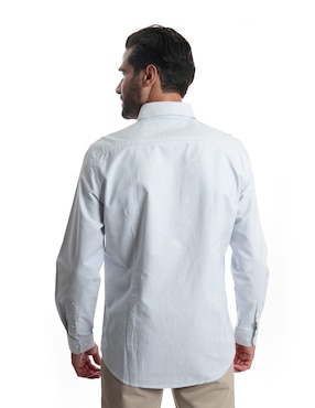 Camisa casual Kenneth Cole manga larga para hombre
