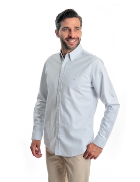 Camisa casual Kenneth Cole manga larga para hombre