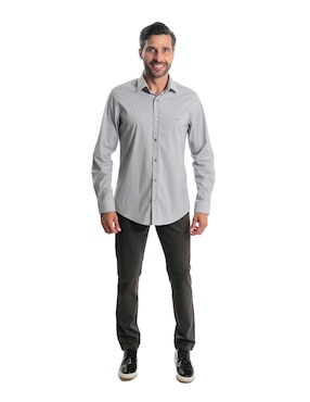 Camisa casual Kenneth Cole manga larga para hombre