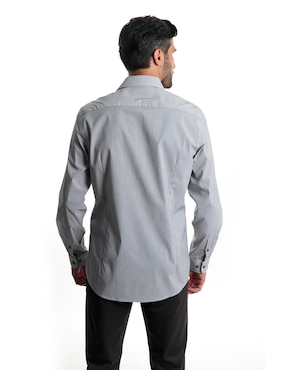 Camisa casual Kenneth Cole manga larga para hombre