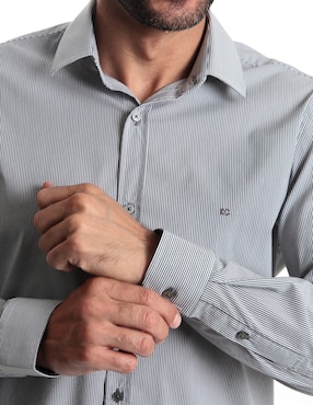 Camisa casual Kenneth Cole manga larga para hombre
