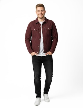 Set chamarra denim Indicum Denim de mezclilla con bolsillos para hombre