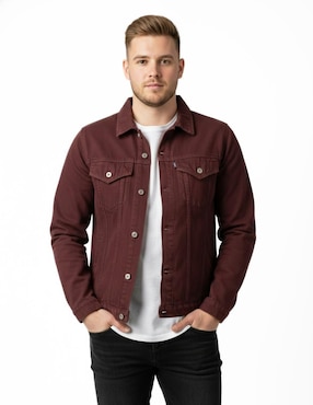 Set chamarra denim Indicum Denim de mezclilla con bolsillos para hombre