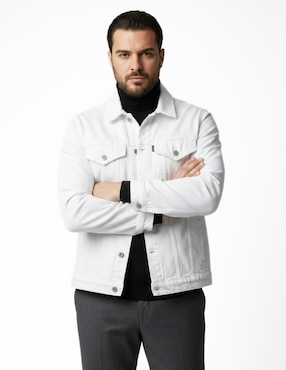 Set chamarra denim Indicum Denim de mezclilla con bolsillos para hombre