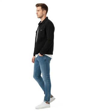 Set chamarra denim Indicum Denim de mezclilla con bolsillos para hombre
