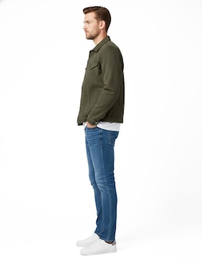 Set chamarra denim Indicum Denim de mezclilla con bolsillos para hombre