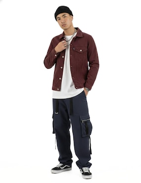 Set chamarra denim Indicum Denim de mezclilla con bolsillos para hombre