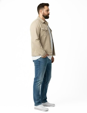 Set chamarra denim Indicum Denim de mezclilla con bolsillos para hombre