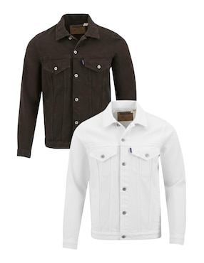 Set chamarra denim Indicum Denim de mezclilla con bolsillos para hombre