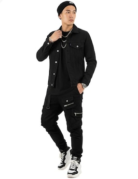 Set chamarra denim Indicum Denim de mezclilla con bolsillos para hombre