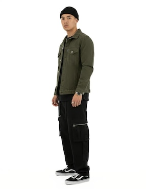 Set chamarra denim Indicum Denim de mezclilla con bolsillos para hombre