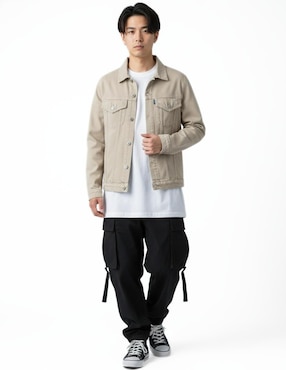 Set chamarra denim Indicum Denim de mezclilla con bolsillos para hombre