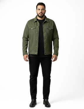 Set chamarra denim Indicum Denim de mezclilla con bolsillos para hombre