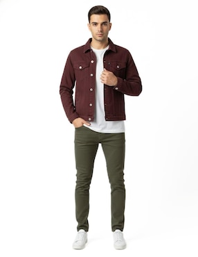 Set chamarra denim Indicum Denim de mezclilla con bolsillos para hombre