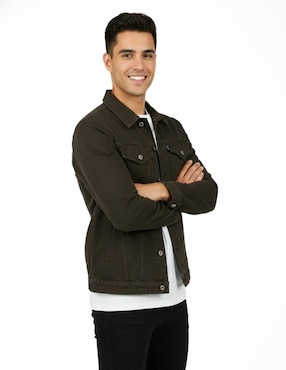 Set chamarra denim Indicum Denim de mezclilla con bolsillos para hombre