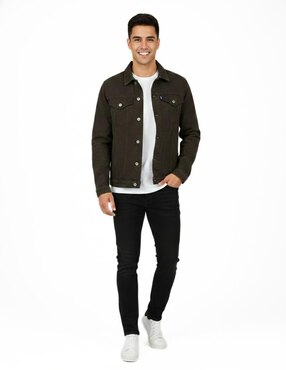 Set chamarra denim Indicum Denim de mezclilla con bolsillos para hombre
