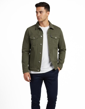 Set chamarra denim Indicum Denim de mezclilla con bolsillos para hombre