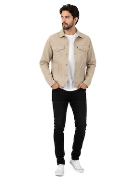 Set chamarra denim Indicum Denim de mezclilla con bolsillos para hombre