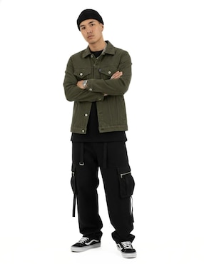 Set chamarra denim Indicum Denim de mezclilla con bolsillos para hombre
