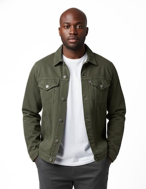 Set chamarra denim Indicum Denim de mezclilla con bolsillos para hombre