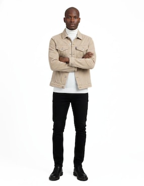 Set chamarra denim Indicum Denim de mezclilla con bolsillos para hombre