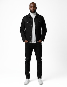 Set chamarra denim Indicum Denim de mezclilla con bolsillos para hombre