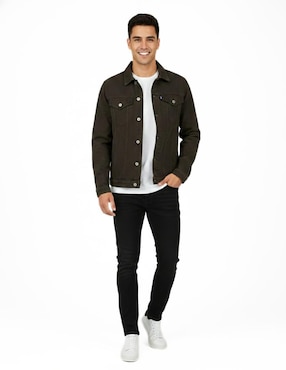 Set chamarra denim Indicum Denim de mezclilla con bolsillos para hombre