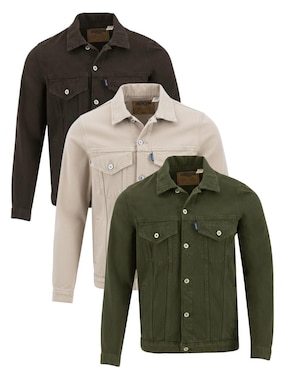 Set chamarra denim Indicum Denim de mezclilla con bolsillos para hombre