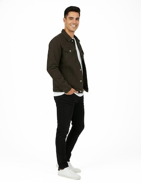 Set chamarra denim Indicum Denim de mezclilla con bolsillos para hombre