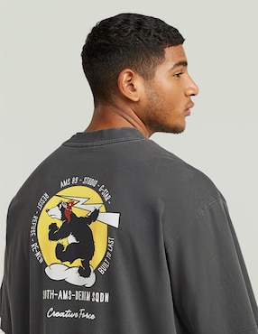 Playera G-Star cuello redondo para hombre