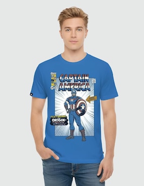 Playera Disney Marvel cuello redondo para hombre