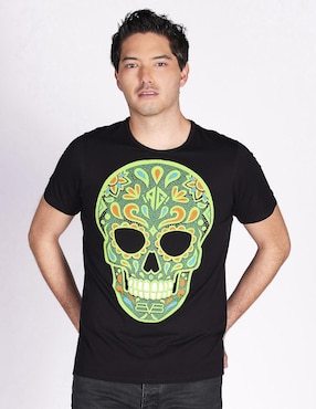 Playera Ay Güey Bomberg Verde Cuello Redondo Para Hombre