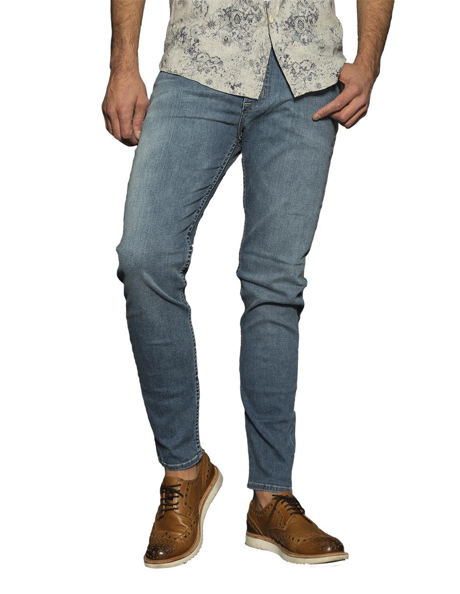 Jeans slim Duc Denim lavado deslavado para hombre Suburbia