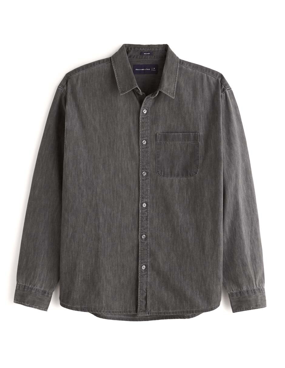 Camisa casual Abercrombie \u0026 Fitch cuello camisero para hombre en Liverpool