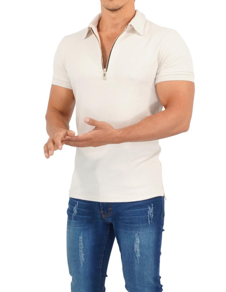 Playera tipo polo John Leopard para hombre