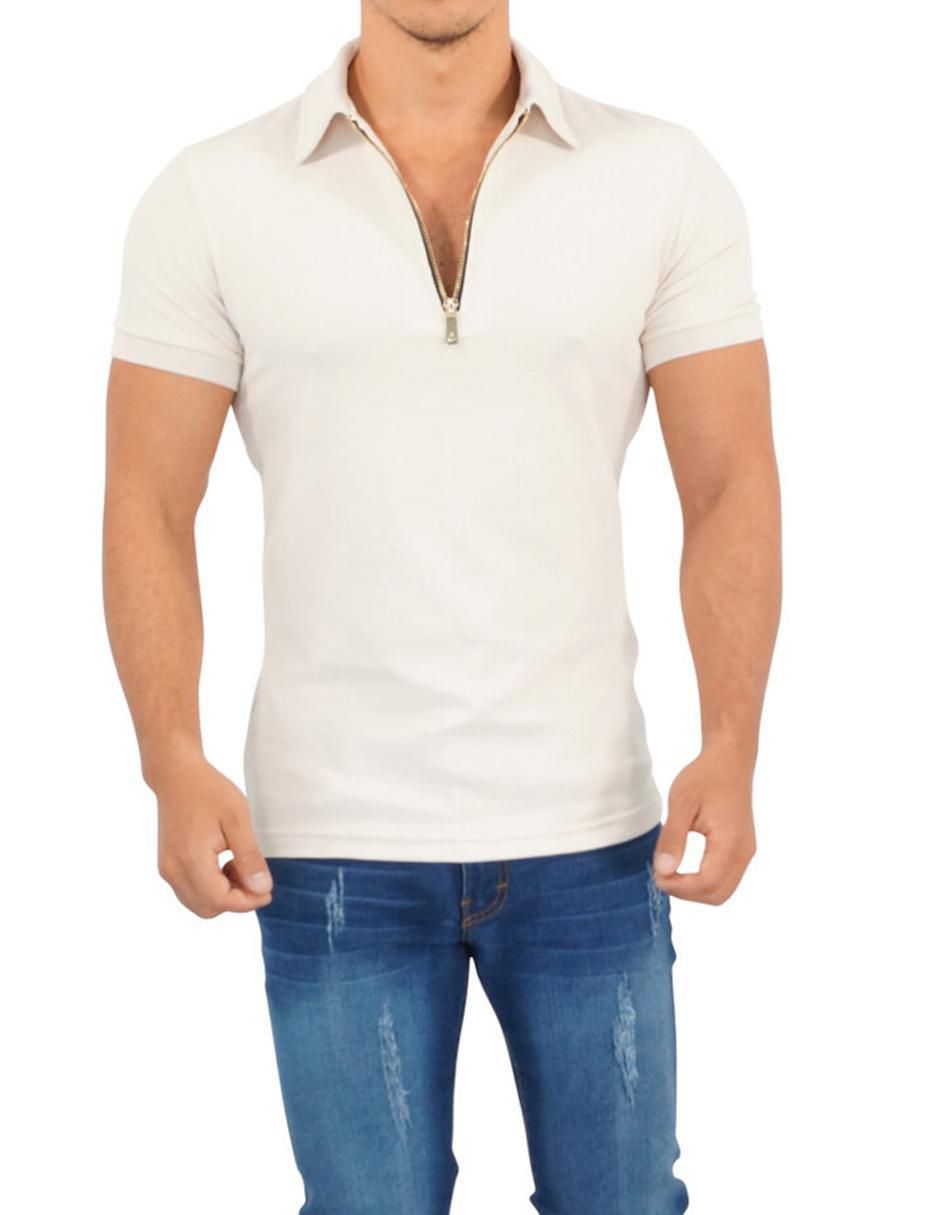Playera tipo polo John Leopard para hombre