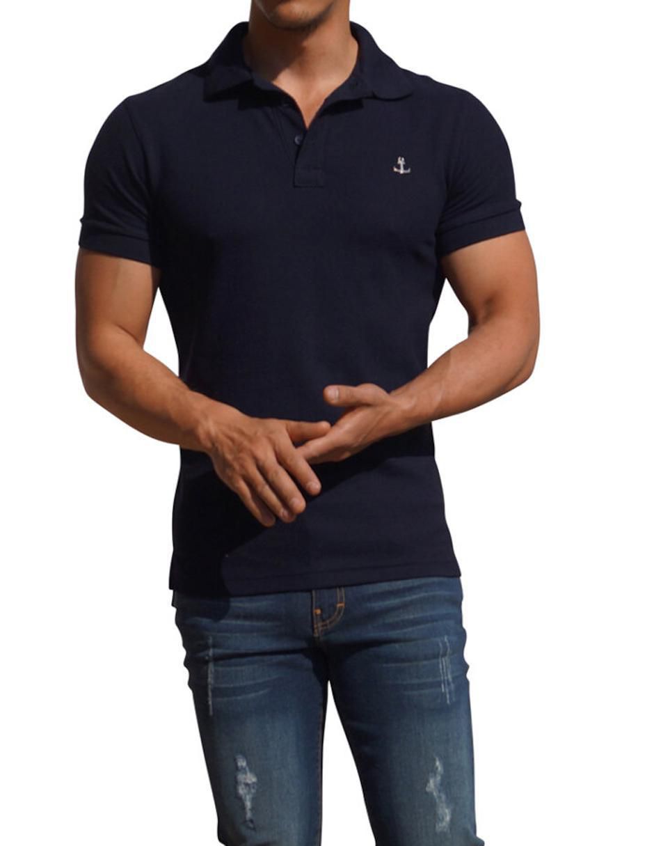 Playera tipo polo John Leopard para hombre