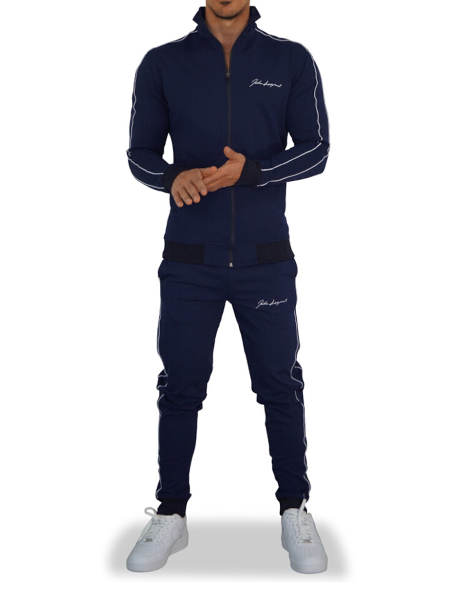 Conjunto deportivo regular con elástico para hombre