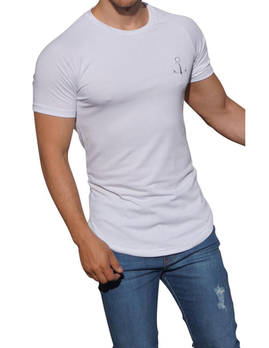 Playera ranglán cuello redondo para hombre 2