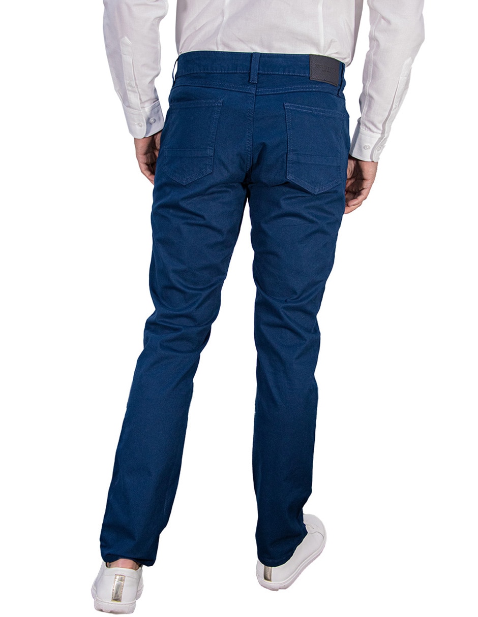 Pantalón chino slim de algodón para hombre 2