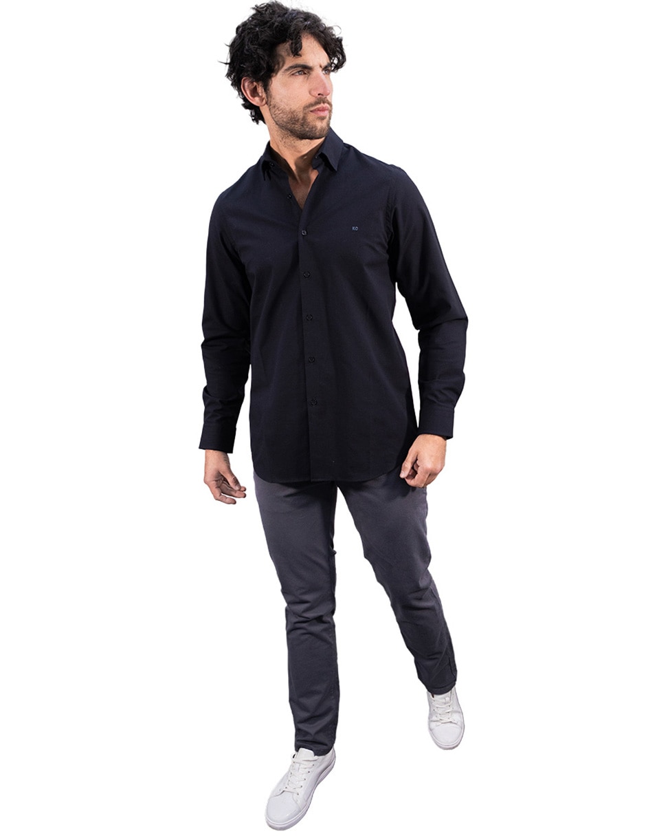 CAMISA KENNETH COLE KCBASCA, CH, NEGRO