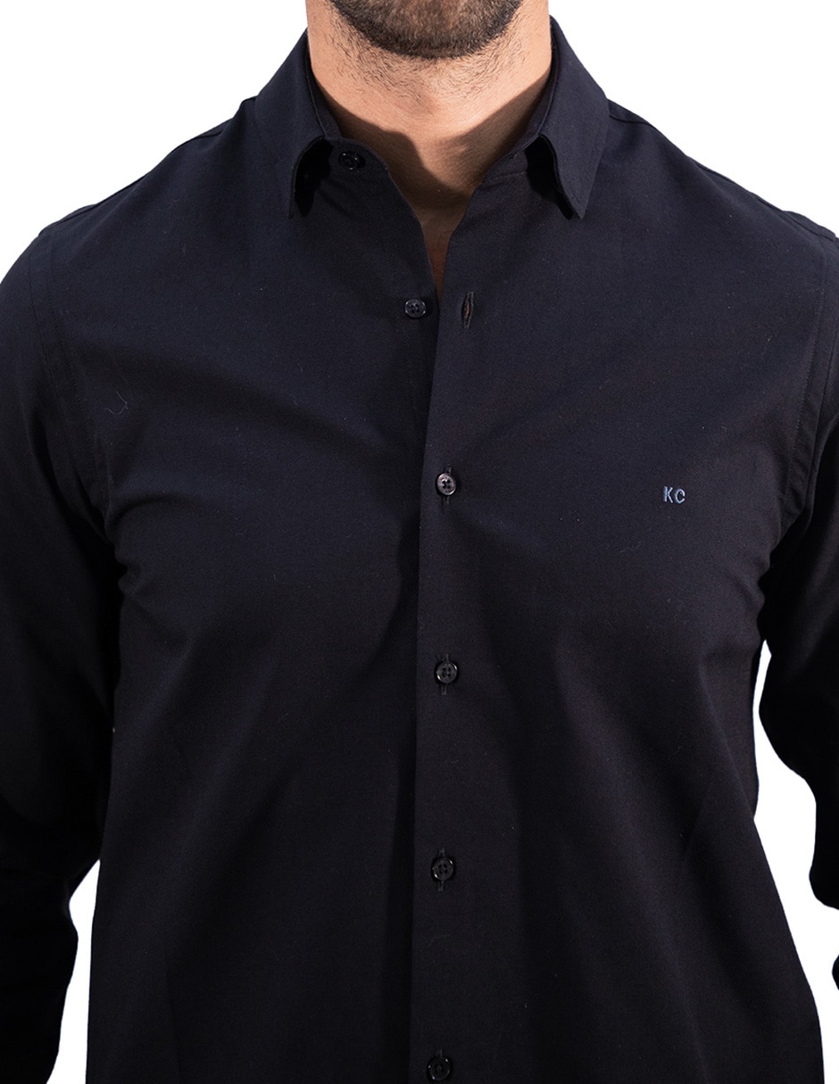 CAMISA KENNETH COLE KCBASCA, CH, NEGRO