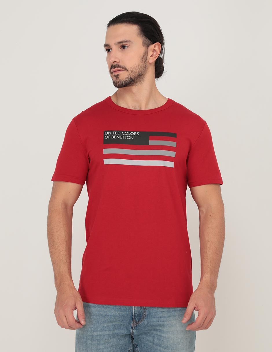 Playera Benetton cuello redondo para hombre