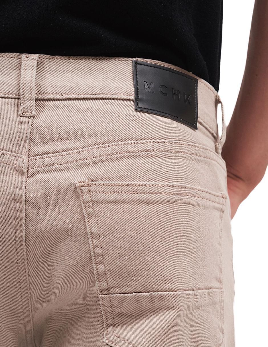 Jeans slim lavado desgastado para hombre 5