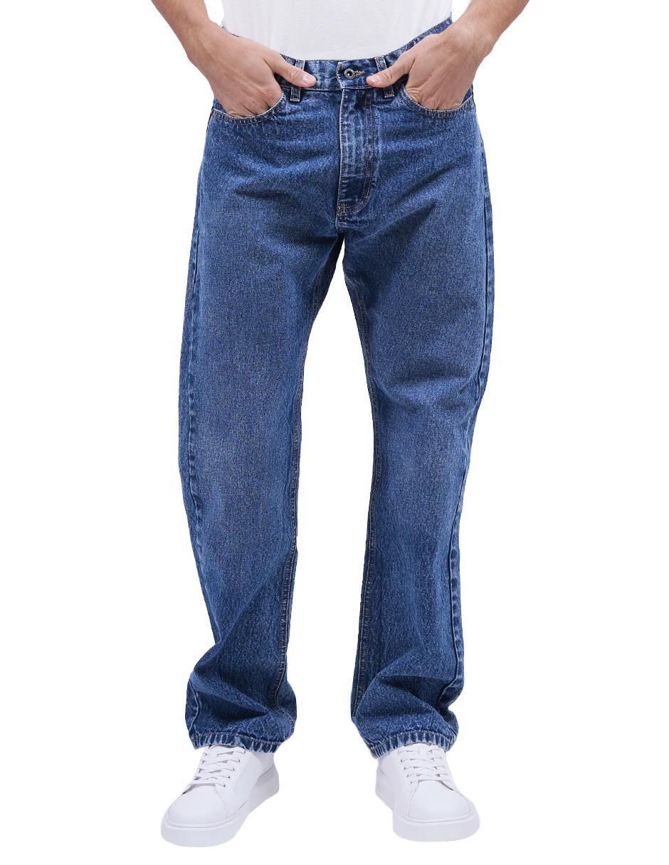 Jeans straight 8021 lavado obscuro para hombre