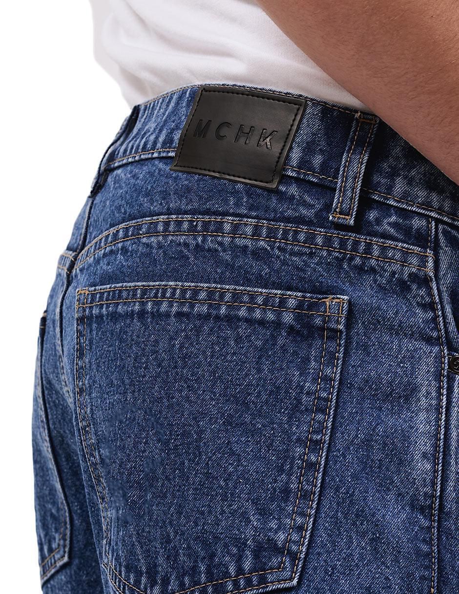 Jeans crooped straight 8019 lavado claro para hombre 5